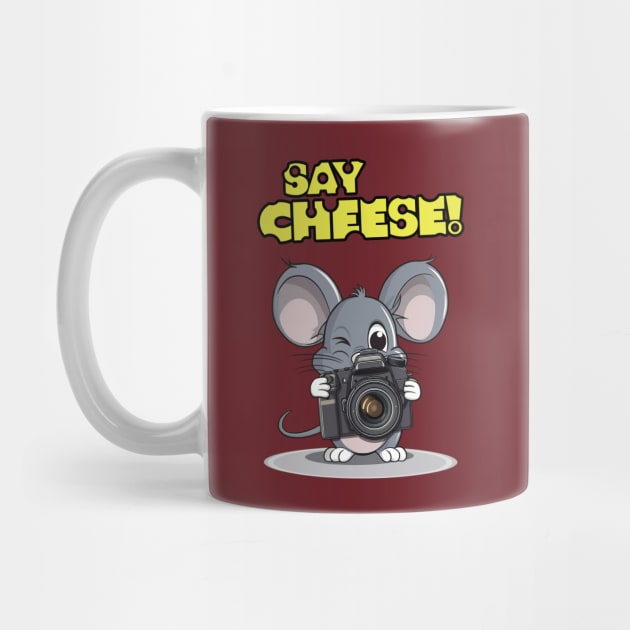 Say Cheese! – A Cute Mouse Photographer by Infinitee Shirts